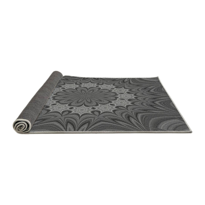 Thickness of Patterned Gray Rug, pat1257gry