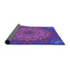 Thickness of Patterned Purple Rug, pat1257pur