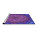 Sideview of Machine Washable Transitional ly Purple Rug, wshpat1257pur