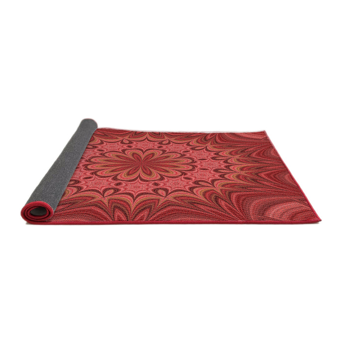 Thickness of Patterned Red Rug, pat1257rd