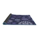 Thickness of Patterned Medium Slate Blue Rug, pat1259blu