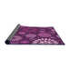 Thickness of Patterned Crimson Purple Rug, pat1259pur