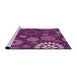 Sideview of Machine Washable Transitional Crimson Purple Rug, wshpat1259pur