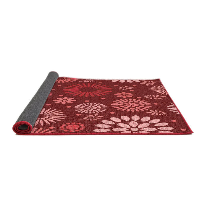 Thickness of Patterned Red Rug, pat1259rd