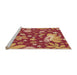 Sideview of Machine Washable Transitional Red Rug, wshpat1260org