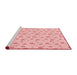 Sideview of Machine Washable Transitional Light Red Pink Rug, wshpat1262rd