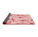 Thickness of Patterned Light Rose Pink Rug, pat1264rd