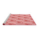 Sideview of Machine Washable Transitional Pastel Pink Rug, wshpat1267rd