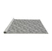 Sideview of Machine Washable Transitional Gray Rug, wshpat1268gry