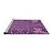 Sideview of Machine Washable Transitional Violet Purple Rug, wshpat127pur