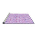 Sideview of Machine Washable Transitional Purple Rug, wshpat1272pur