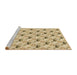 Sideview of Machine Washable Transitional Cinnamon Brown Rug, wshpat1274brn