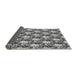 Thickness of Patterned Silver Gray Rug, pat1276gry