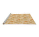 Sideview of Machine Washable Transitional Orange Rug, wshpat1277org