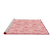 Sideview of Machine Washable Transitional Light Red Pink Rug, wshpat1277rd