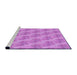 Sideview of Machine Washable Transitional Violet Purple Rug, wshpat1279pur