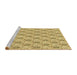 Sideview of Machine Washable Transitional Dark Golden Brown Rug, wshpat1281brn