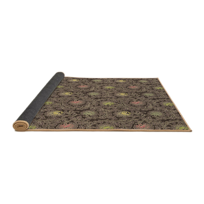 Thickness of Patterned Brown Rug, pat1282brn