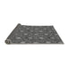 Thickness of Patterned Black Rug, pat1282gry