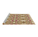 Sideview of Machine Washable Transitional Light Brown Rug, wshpat1283brn