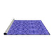 Sideview of Machine Washable Transitional Purple Mimosa Purple Rug, wshpat1284pur