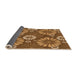 Thickness of Patterned Saddle Brown Rug, pat1285org