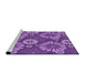 Sideview of Machine Washable Transitional Purple Rug, wshpat1285pur