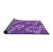 Thickness of Patterned Purple Rug, pat1285pur