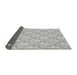 Thickness of Patterned Gunmetal Gray Rug, pat1286gry