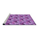 Sideview of Machine Washable Transitional Violet Purple Rug, wshpat1288pur