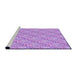 Sideview of Machine Washable Transitional Purple Rug, wshpat1289pur