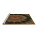 Sideview of Machine Washable Transitional Oak Brown Rug, wshpat129brn