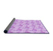 Thickness of Patterned Purple Rug, pat1290pur