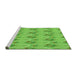 Sideview of Machine Washable Transitional Emerald Green Rug, wshpat1291grn