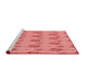 Sideview of Machine Washable Transitional Light Coral Pink Rug, wshpat1291rd