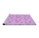 Sideview of Machine Washable Transitional Purple Rug, wshpat1292pur