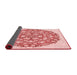 Thickness of Patterned Orange Rug, pat1294rd