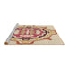 Sideview of Machine Washable Transitional Golden Blonde Gold Rug, wshpat1295brn