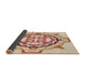 Thickness of Patterned Golden Blonde Gold Rug, pat1295brn