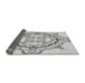 Thickness of Patterned Gunmetal Gray Rug, pat1295gry