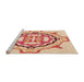 Sideview of Machine Washable Transitional Red Rug, wshpat1295org