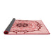 Thickness of Patterned Red Rug, pat1297rd