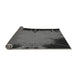 Thickness of Patterned Charcoal Black Rug, pat1298gry