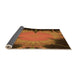 Thickness of Patterned Orange Rug, pat1298org