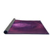 Thickness of Patterned Orchid Purple Rug, pat1299pur