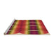 Sideview of Machine Washable Transitional Red Rug, wshpat13org