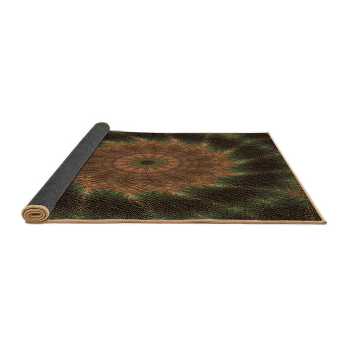 Thickness of Patterned Oak Brown Rug, pat130brn