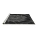 Sideview of Machine Washable Transitional Ash Gray Rug, wshpat130gry