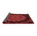 Thickness of Patterned Dark Red Rug, pat130rd