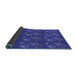 Thickness of Patterned Blue Rug, pat1300blu